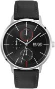 Hugo Boss Miesten kello 1530169 Exist Musta/Nahka Ø43 mm