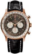 Breitling Miesten kello RB0127121F1P1 Navitimer 01 46Mm Harmaa/Nahka