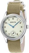 Invicta Miesten kello 37071 Vintage Beige/Tekstiili Ø33 mm