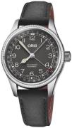 Oris 01 754 7749 4064-07 5 17 65G Aviation Musta/Nahka Ø36 mm