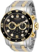 Invicta Miesten kello 35134 Pro Diver Musta/Kullansävytetty teräs