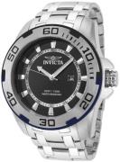 Invicta Miesten kello 39118 Pro Diver Musta/Teräs Ø50 mm