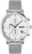 Hugo Boss Miesten kello 1513933 Integrity Valkoinen/Teräs Ø43 mm