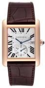 Cartier Miesten kello W5330001 Tank MC Hopea/Nahka