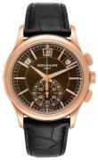 Patek Philippe Miesten kello 5905R/001 Complications Ruskea/Nahka