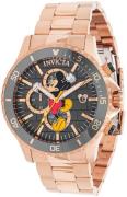 Invicta Miesten kello 39520 Disney Harmaa/Punakultasävyinen Ø48 mm