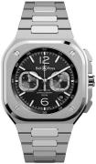 Bell & Ross Miesten kello BR-05-CHRONO-BLACK-STEEL-STEEL-B Br 05