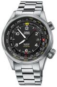 Oris Miesten kello 01 733 7705 4164-Set 8 23 19 Aviation Musta/Teräs