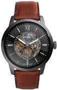 Fossil Miesten kello ME3181 Townsman Harmaa/Nahka Ø48 mm