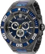 Invicta Miesten kello 40208 Jason Taylor Sininen/Teräs Ø60 mm