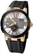 Ulysse Nardin Miesten kello 246-00-3-421 Dual Time Hopea/Kumi Ø43 mm