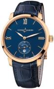 Ulysse Nardin Miesten kello 3206-136-2-33 Classico Sininen/Nahka Ø40