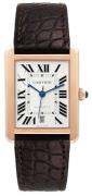 Cartier Miesten kello W5200026 Tank Solo Valkoinen/Nahka 40.85x31 mm