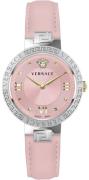 Versace Naisten kello VE2K00121 Greca Pinkki/Nahka Ø36 mm