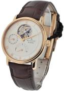 Blancpain Miesten kello 6025-3642-55B Villeret Tourbillon Hopea/Nahka