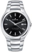 Edox Miesten kello 80114-3-NIN Les Bemonts Musta/Teräs Ø42 mm