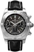 Breitling Miesten kello AB0115101F1P1 Chronomat 44 Harmaa/Nahka Ø44