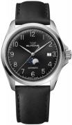 Glycine Miesten kello GL0386 Combat Classic Musta/Nahka Ø40 mm