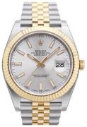 Rolex Miesten kello 126333-0002 Datejust 41 Hopea/18K keltakultaa