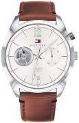 Tommy Hilfiger Miesten kello 1791550 Hopea/Nahka Ø44 mm