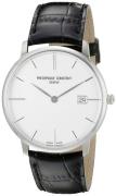 Frederique Constant Miesten kello FC-220S5S6 Slimline Valkoinen/Nahka