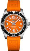 Breitling Naisten kello A17316D71O1S1 Superocean II 36 Oranssi/Kumi