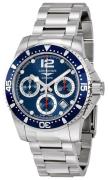 Longines Miesten kello L3.744.4.96.6 HydroConquest Sininen/Teräs