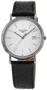 Longines Miesten kello L4.790.4.12.2 Presences Valkoinen/Nahka Ø38.5