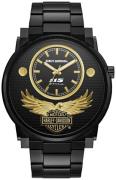 Bulova Miesten kello 78A119 Harley-Davidson Musta/Teräs Ø47 mm