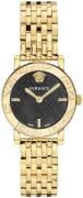 Versace Naisten kello VEU300621 Greca Glass Musta/Kullansävytetty