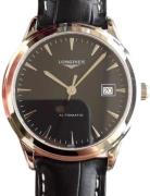 Longines Miesten kello L4.974.4.52.2 Flagship Musta/Nahka Ø38.5 mm