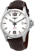 Longines Miesten kello L3.726.4.76.5 Conquest V.H.P. Hopea/Nahka Ø43