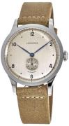 Longines Miesten kello L2.813.4.66.0 Heritage 1945 Beige/Nahka Ø40 mm