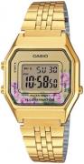 Casio Naisten kello LA-680WGA-4CDF Classic LCD/Kullansävytetty