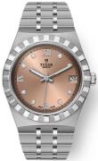 Tudor Naisten kello M28400-0011 Royal Lohen pinkki/Teräs Ø34 mm