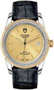 Tudor M55023-0049 Glamour Date Kullattu/Nahka Ø36 mm