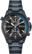 Hugo Boss Miesten kello 1513824 Globetrotter Musta/Teräs Ø46 mm