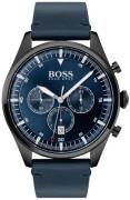 Hugo Boss Miesten kello 1513711 Sininen/Nahka Ø44 mm