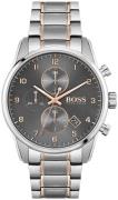 Hugo Boss Miesten kello 1513789 Skymaster Harmaa/Punakultasävyinen