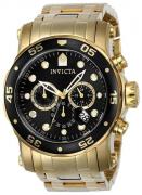 Invicta Miesten kello 23650 Pro Diver Musta/Kullansävytetty teräs