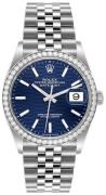 Rolex Naisten kello 126284RBR-0041 Datejust 36 Sininen/Teräs Ø36 mm