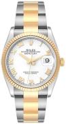 Rolex Naisten kello 126233-0030 Datejust 36 Valkoinen/18K keltakultaa