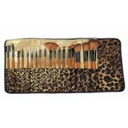 Smashit Cosmetics Brush Set 18 Brushes Leoprint