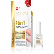 Eveline Cosmetics Nail Therapy Conditioner 8 In 1 Golden Shine  1