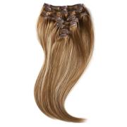 Rapunzel of Sweden Clip-on set 7 pieces 50 cm Brownish Blonde Bal