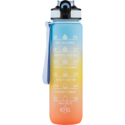 Beauty Rebels Motivational Water Bottle 1 L  Sunrise