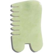 Earth Harbor Island Jade Gemstone Gua Sha + Massaging Comb