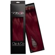 Poze Hairextensions Poze Clip&Go Aidot hiustenpidennykset 5RV Red