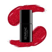 SEMILAC UV Gel Polish 27 Glitter Red