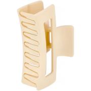 By Lyko Rectangular Rubberized Hair Clip Beige